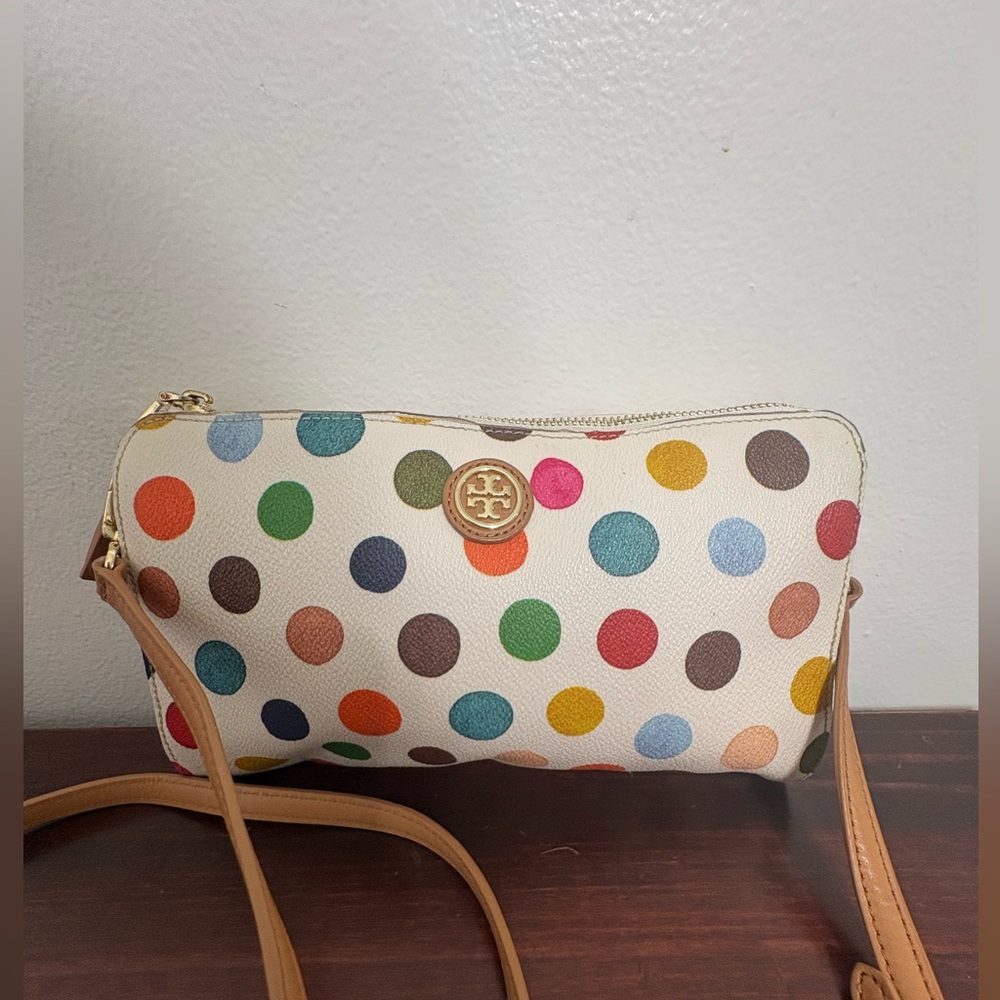 Tory burch polka crossbody bag